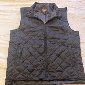 Men's Quilted Black Vest (Brand: Weatherproof Vintage)